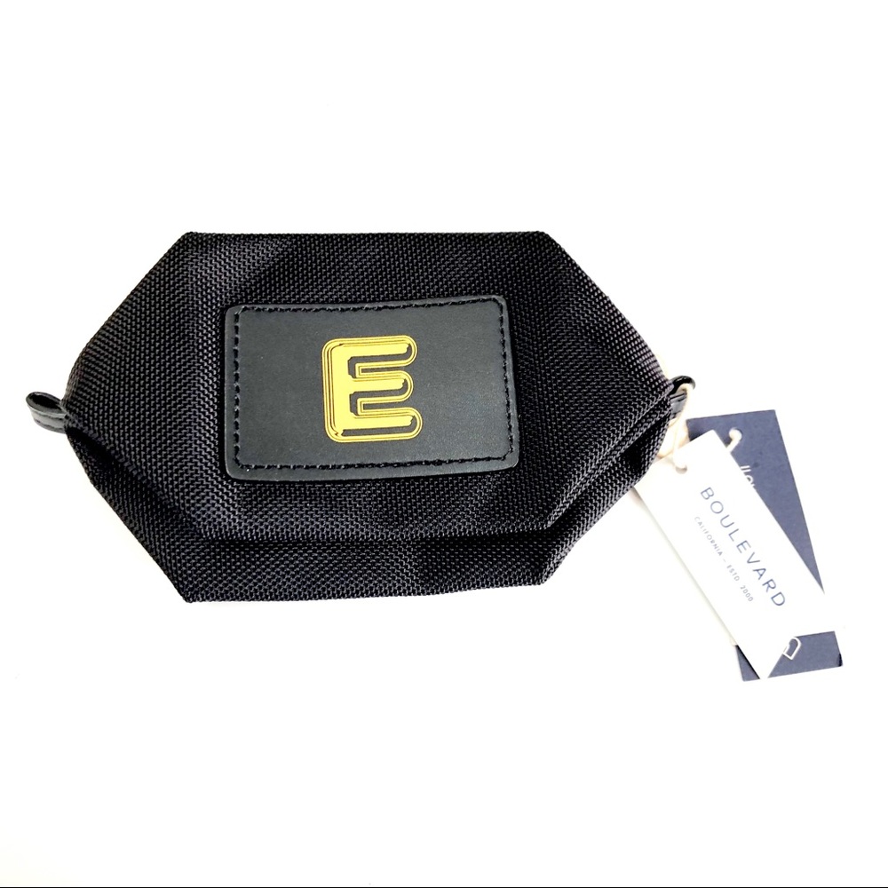 ♥️ NEW! BLACK CANVAS MINI “E” INTIAL BAG